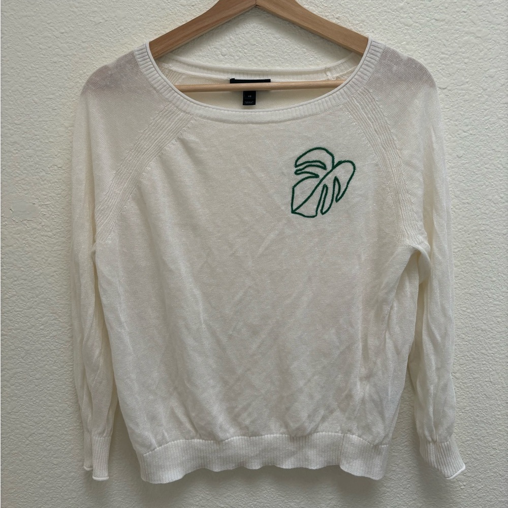 J crew linen blend sweater / top. Size extra small. EUC